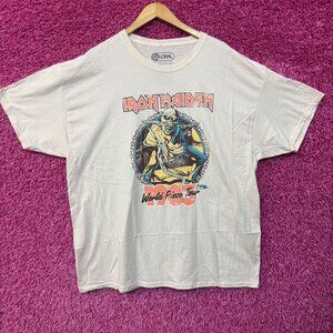 Iron Maiden World Piece Tour 1983 Heavy Metal Band Tee 2XL